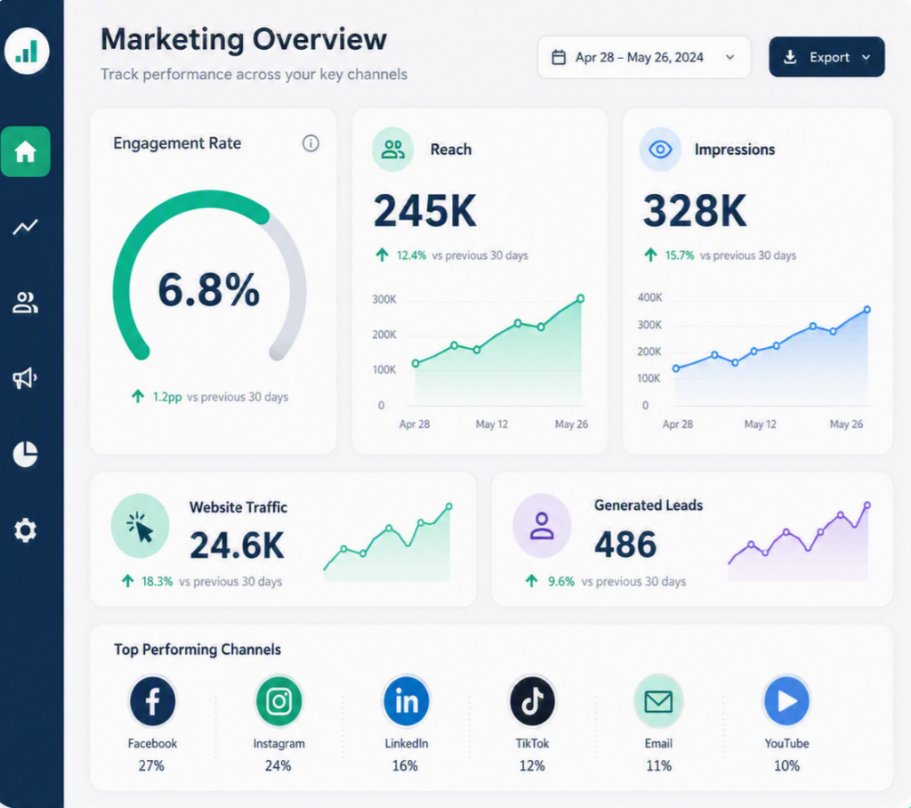 Social media KPI